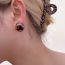 Fashion Gray Textured Earrings Irregular Resin Geometric Earrings