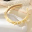 Fashion Light Yellow Fabric Pearl Headband