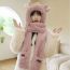 Fashion Deer Three Piece Set Pink Imitation Rabbit Fur And Deer Scarf Gloves One-piece Hood And Three-piece Set