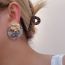 Fashion Silver Resin Geometric Irregular Earrings