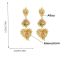 Fashion Gold Alloy Diamond Geometric Hollow Earrings