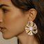 Fashion Gold Alloy Diamond-drip Geometric Stud Earrings