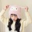 Fashion Beige Polyester Cartoon Plush Children's Pullover Hat