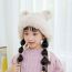 Fashion Pink Acrylic Knitted Ear Protection Children's Hood