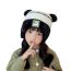 Fashion Black Panda Children's Cartoon Ear Protection Hood