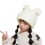 Fashion Beige Children's Bear Knitted Ear Protection Hood