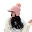 Fashion Coffee Polyester Ear Protection Knitted Baseball Cap