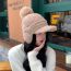 Fashion Blue Polyester Ear Protection Knitted Baseball Cap