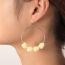 Fashion Silver Alloy Geometric Jasmine Round Earrings