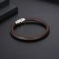 Fashion Circumference Is About 21cm Men's Leather Braided Bracelet