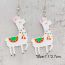 Fashion D Acrylic Christmas Alpaca Earrings
