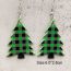 Fashion G Acrylic Christmas Tree Earrings