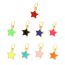 Fashion Pink Copper Dripping Oil Five-pointed Star Pendant Accessories