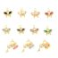 Fashion Navy Blue Copper Diamond Butterfly Pendant Accessories
