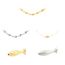 Fashion 5# Gold-plated Copper Three-dimensional Goldfish Pendant Accessories