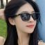 Fashion Solid White Gray Flakes Pc Cat Eye Small Frame Sunglasses