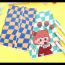 Fashion Strawberry Checkerboard Paper Cartoon Checkerboard Bag