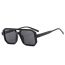 Fashion Dark Green Frame Double Gray Piece Large Square Frame Sunglasses