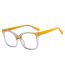 Fashion Yellow Above And Gray Below Ac Contrasting Large Frame Flat Mirror