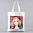 Fashion V Canvas Printed Anime Character Large Capacity Shoulder Bag