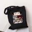 Fashion Wwhite Canvas Printed Anime Character Large Capacity Shoulder Bag