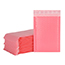 Fashion Width 20*25 Length + 4 Seals 400 Nude Pink Bubble Bags Per Box Pe Bubble Square Packaging Bag (single)