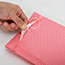 Fashion Width 12*18 Length + 4 Seals 900 Pink Bubble Bags Per Box Pe Bubble Square Packaging Bag (single)