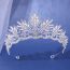 Fashion Royal Blue Alloy Diamond Pattern Hollow Crown