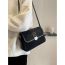 Fashion Black Pu Letter Large Capacity Shoulder Bag
