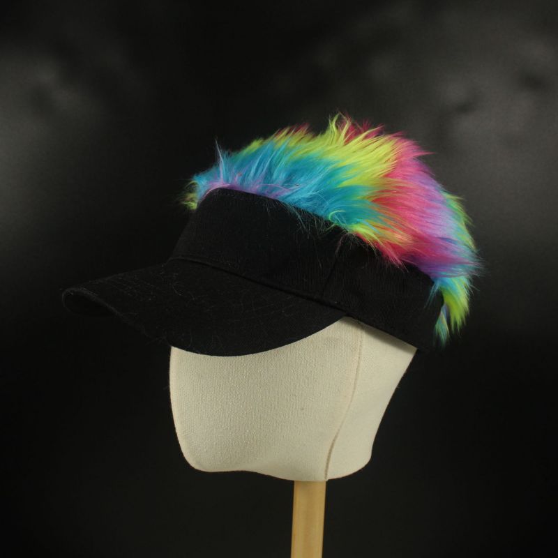 Fashion Color Colorful Wig Baseball Cap