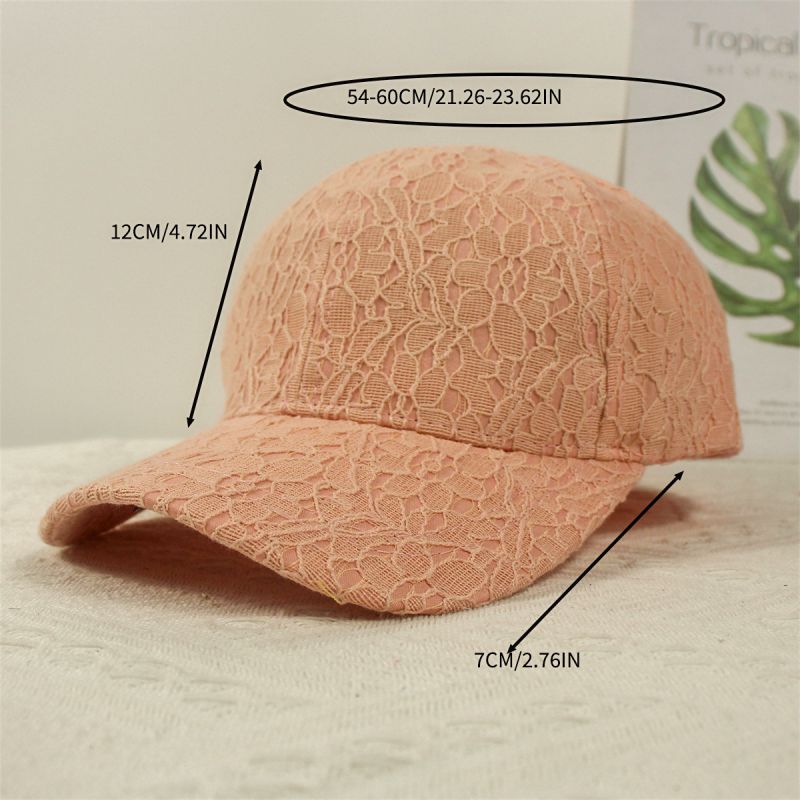 Fashion Coral Cotton Curved Brim Baseball Cap