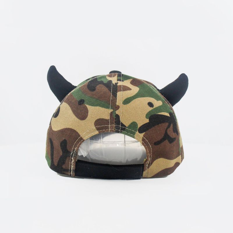 Fashion Camouflage Camo Horn Baseball Cap