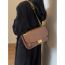 Fashion Black Pu Chain Large Capacity Shoulder Crossbody Bag
