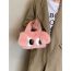 Fashion Pink Plush Eyes Shoulder Crossbody Bag