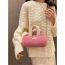 Fashion Pink Plush Chain Shoulder Crossbody Bag