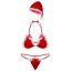 Fashion Red Mesh Underwear Christmas Outfit