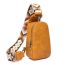 Fashion Macaron Gray Pu Wide Shoulder Strap Crossbody Bag