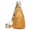 Fashion White Leopard Print Pu Wide Shoulder Strap Zipper Crossbody Bag