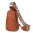 Fashion Red Bean Paste Pu Zipper Crossbody Bag Chest Bag