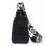Fashion Black Pu Zipper Crossbody Bag Chest Bag