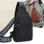 Fashion Grey Pu Zipper Crossbody Bag Chest Bag