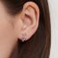 Fashion One Braided Pattern Earring (gold) Copper Pattern Hollow Circle Earrings (single)