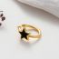Fashion 6# Copper Oil Dripping Five-pointed Star Cross Love Piercing Bone Clip