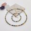 Fashion Suit Beaded Geometric Bracelet Necklace Set