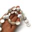 Fashion 1# Button Flat Piece Beaded Pearls