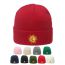 Fashion Red Acrylic Embroidered Knitted Beanie