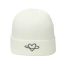 Fashion White Love Embroidered Knitted Beanie