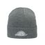 Fashion Grey Sun Embroidered Knitted Beanie