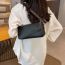 Fashion Brown Pu Beaded Flap Crossbody Bag