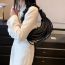 Fashion Silver Pu Braided Knotted Cross-body Bag